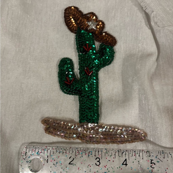 Vintage Sequin Cactus Patch - Picture 5 of 5